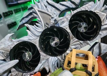 Palit Unveils Diamond Edition RTX 50 GameRock GPU, 5090 Tornadro Featuring Dual Flow-Through Design & 3D Printed Models Displayed