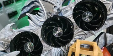 Palit Unveils Diamond Edition RTX 50 GameRock GPU, 5090 Tornadro Featuring Dual Flow-Through Design & 3D Printed Models Displayed